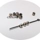 Bilute metalice argintii inox 3 mm