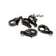 Carabine-lobstere negre gun metal 12mm-6mm