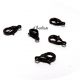 Carabine-lobstere negre gun metal 12mm-6mm