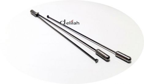 Ac pentru brosa sau palarie negru 8 cm