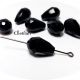 Cristale lacrima negre 15-9mm