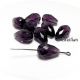 Cristale fatetate lacrima teardrop mov CR020