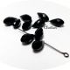 Cristale briolete din sticla negre