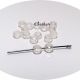 Cristal disc fatetat alb transparent 5-4mm