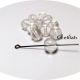 Margele  Cristale de sticla alb transparent 9mm