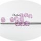 Margele fatetate acrilice roz 3mm MA009