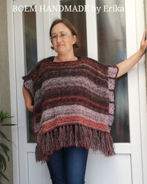 Poncho crosetat