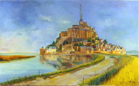 Tablou ulei pe panza Mont Saint-Michel