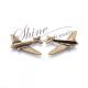 Charm avion bronz 25.5x25x2.5mm