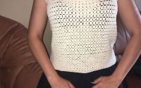 Bluza unicat din bumbac crem pentru orice varsta.