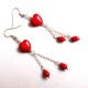 cercei coral si howlite 