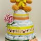 Tort din scutece pampers cadou botez aniversare