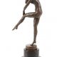 Arlechin Art Deco - statueta din bronz 
