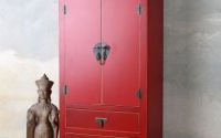 Cabinet exotic din lemn masiv rosu