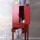 Cabinet exotic din lemn masiv rosu