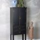 Cabinet exotic din lemn masiv negru