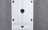 Cabinet exotic din lemn masiv alb