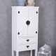 Cabinet exotic din lemn masiv alb
