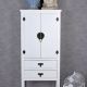 Cabinet exotic din lemn masiv alb