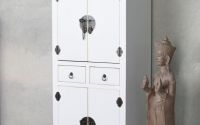 Cabinet exotic din lemn masiv alb
