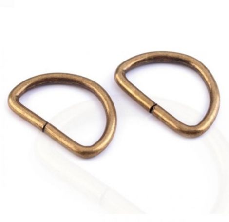 Inel metalic tip D 25 mm alama antica