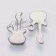 Charm chitara otel inoxidabil 12x6.5x0.8mm