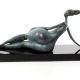 Femeie  stilizata - statueta din bronz