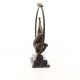 Femeie cu cercul - statueta din bronz 
