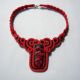 Colier soutache cu maci