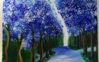 Tablou "Peisaj violet"