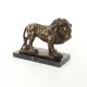 Leu - statueta din bronz pe soclu din marmura 