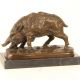 Porc mistret - statueta din bronz 