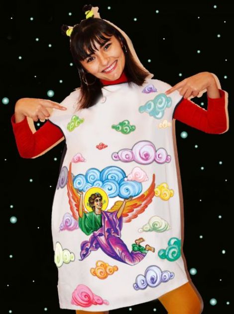 Rochie cu INGERAS in ZBOR -unicat