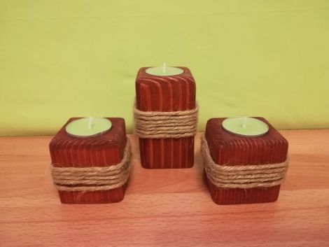 Set 3 suporti lumanari Antique - C