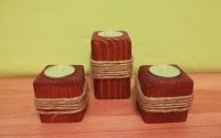 Set 3 suporti lumanari Antique - C