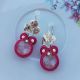 Cercei soutache cirese