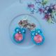 Cercei soutache prune