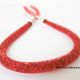 Colier snur plastic rosu 01