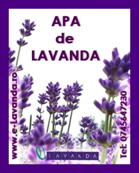 Apa florala de lavanda