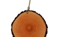 Decoratiune de craciun - felie de lemn natural