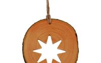 Decoratiune de craciun - Steluta din felie de lemn