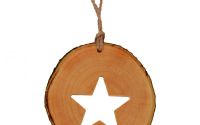 Decoratiune de craciun - Steluta din felie de lemn