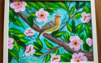 Tablou pictura acrilica "Nesting"