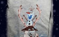 Bluza pictat Olaf si Zen