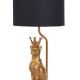 Lampa de masa cu un leopard cu coronita