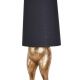Lampa de podea cu un iepure auriu