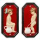 Set doua decoratiuni din fier forjat pentru baie 