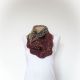 Dovleac si merisoare - fular guler neckwarmer 
