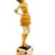 Statueta Art Deco din bronz cu o dansatoare