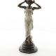 Statueta Art Deco din bronz cu o dansatoare 